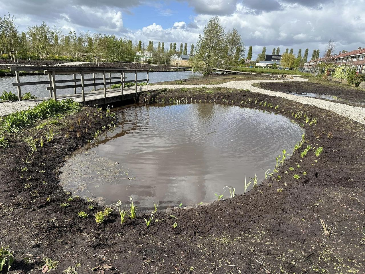 Vijver rondom beplant Vijver rondom beplant