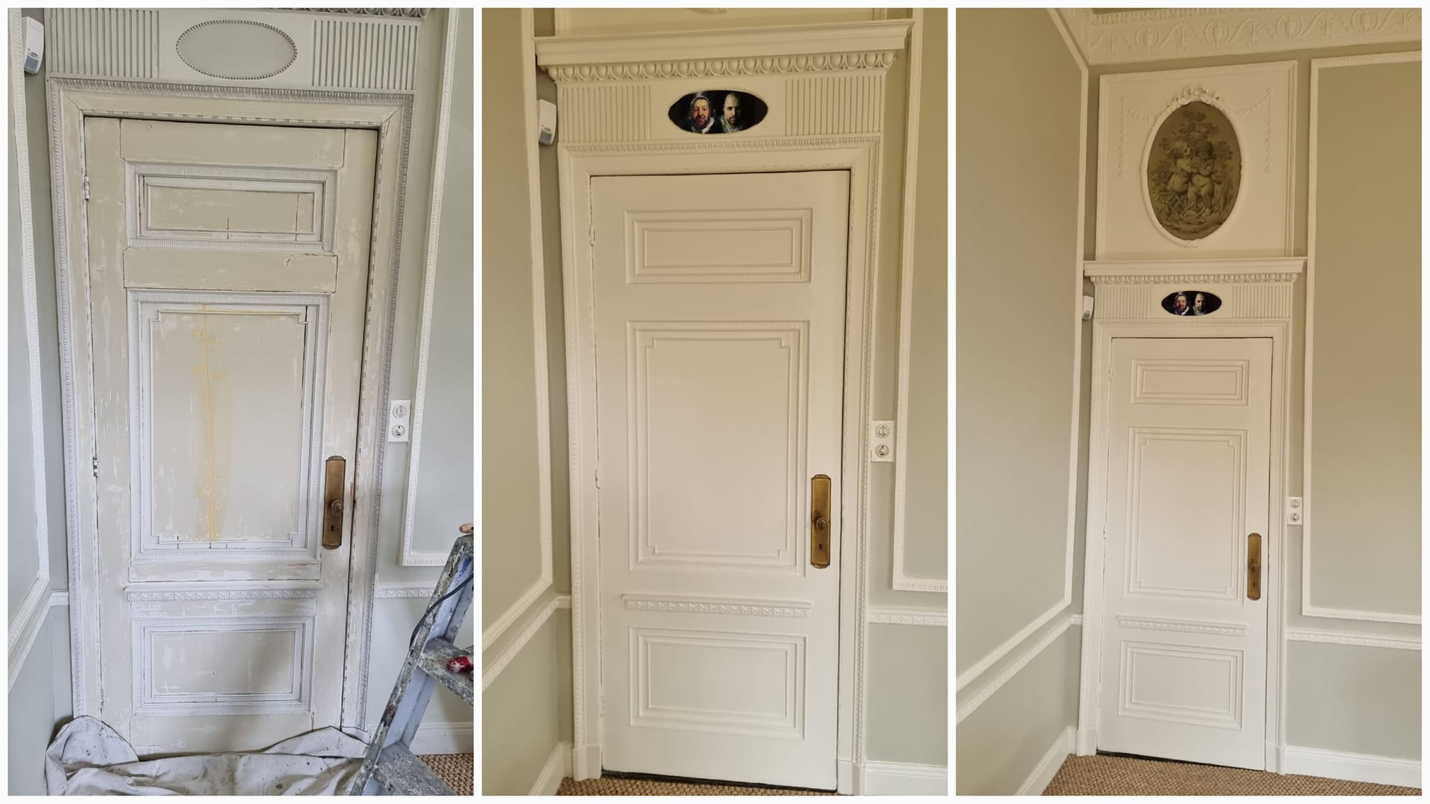 Stijlkamer in landhuis met Farrow and Ball kleuren